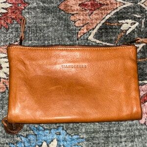 Wander Brown Leather passport travels wallet